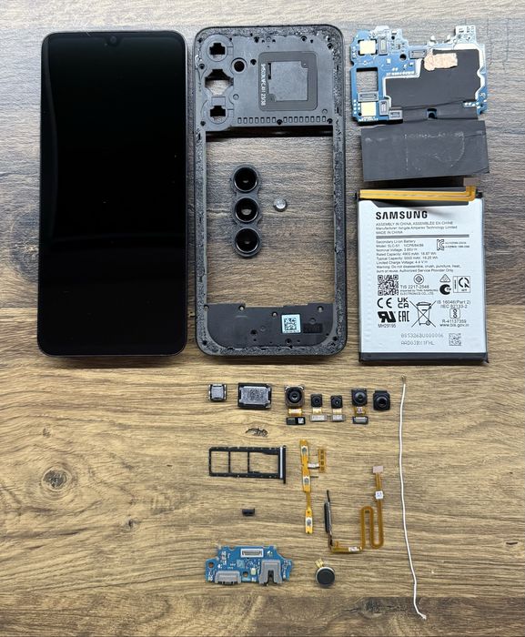 Samsung Galaxy A05s дисплейный модуль, плата, запчасти, детали