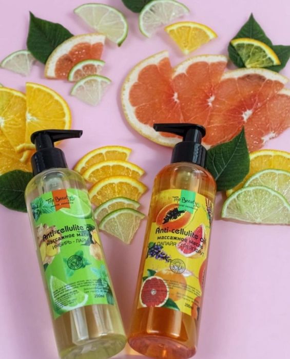 Антицелюлітний набір-скраб,олiя,гаряче обгортання Top Beauty