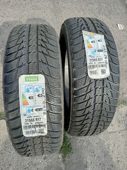 Opony 215/65r17 zimowe Nokian WR3 SUV 103H XL NOWE 2szt