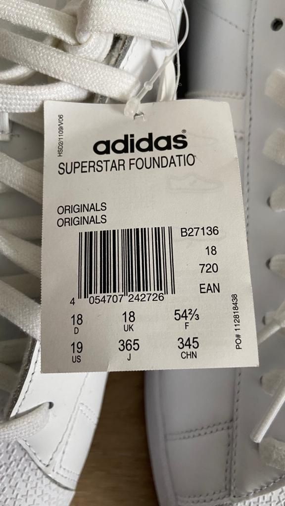 Oryginalne buty adidas Superstar 54⅔