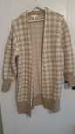 Kardigan sweter w pepitkę h&m roz s