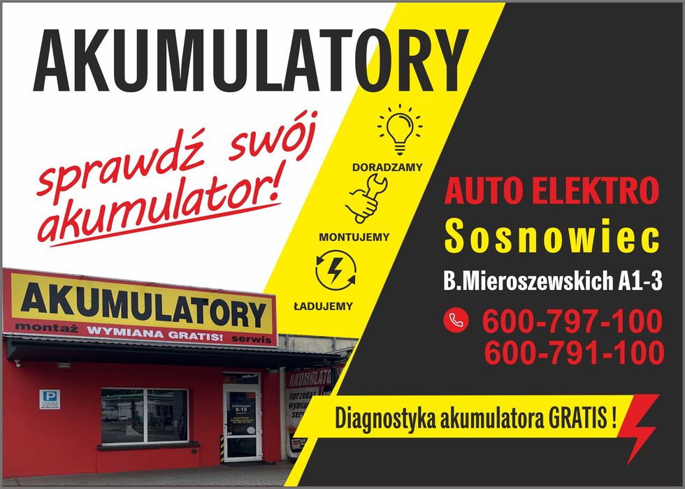 Akumulatory Sosnowiec - Diagnostyka i testy akumulatorów samochodowych