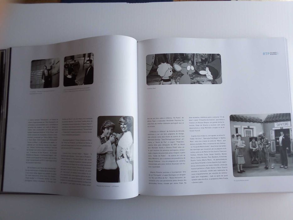 Livro " RTP 50 anos de história", de Vasco Hogan Teves