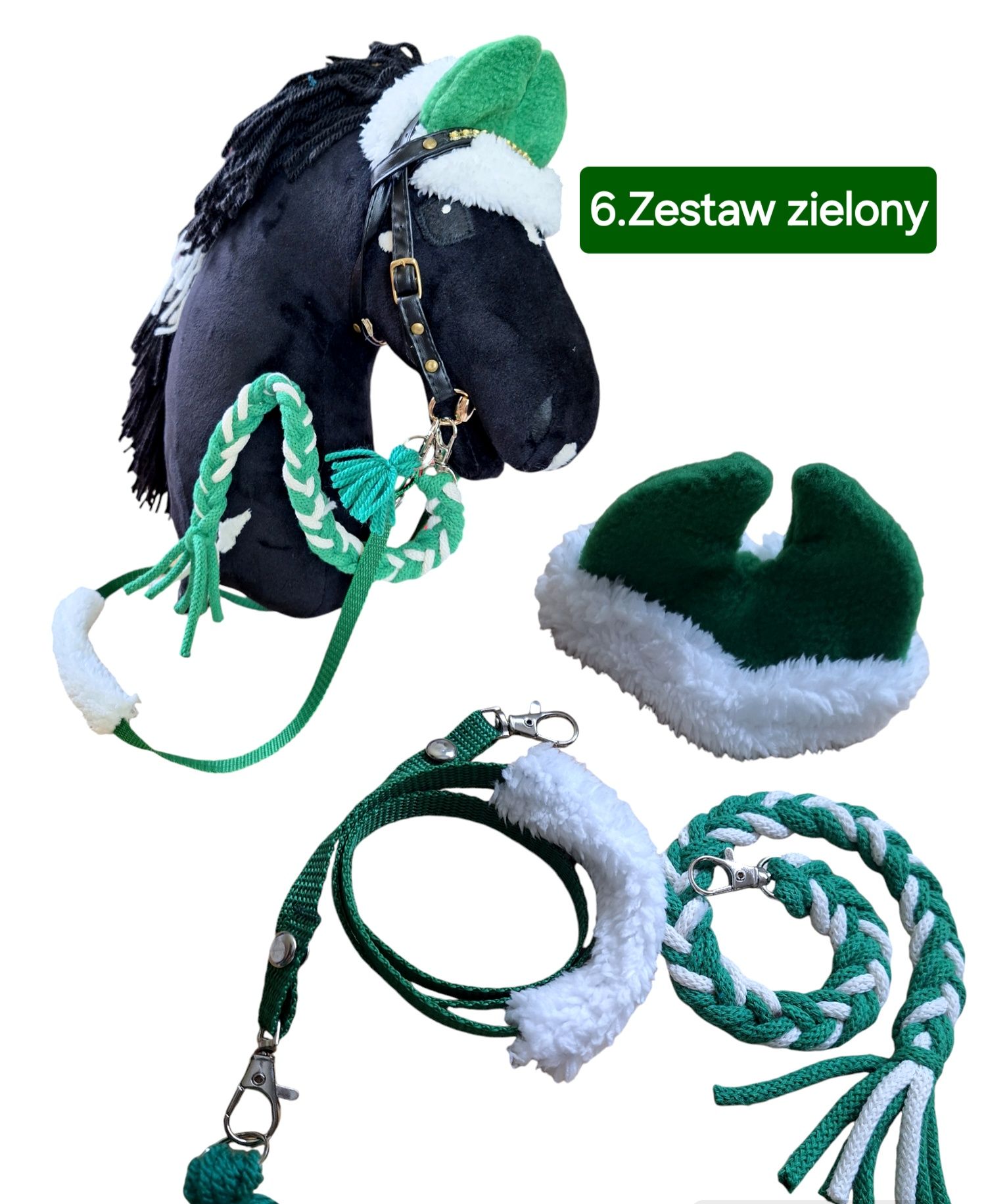 Nauszniki z futerkiem dla Hobby horse ,uwiąz,wodze-kolory-format a3-a4