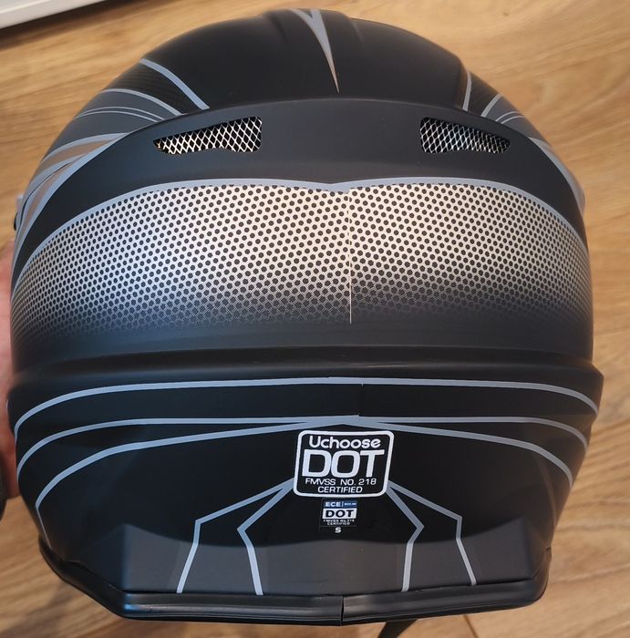NOWY Kask cross okulary gogle na rower hulajnogę Uchoose rozmiar M