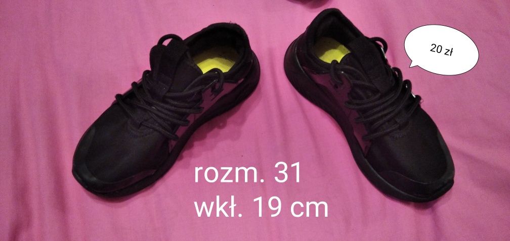 Buty dziecięce różne rozmiary