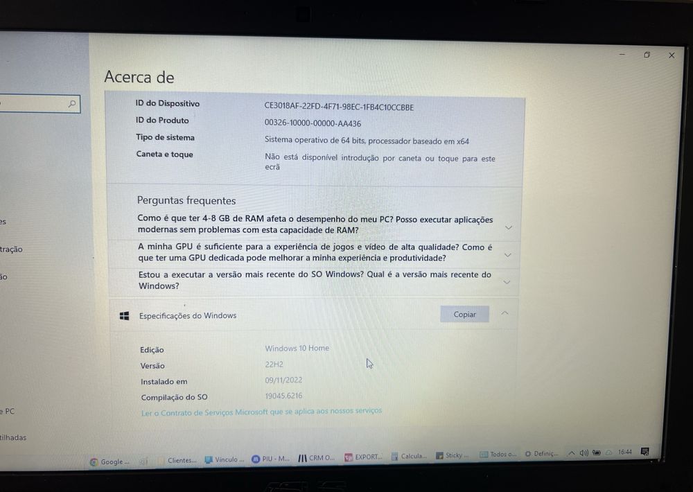 Asus X550C Cinzento