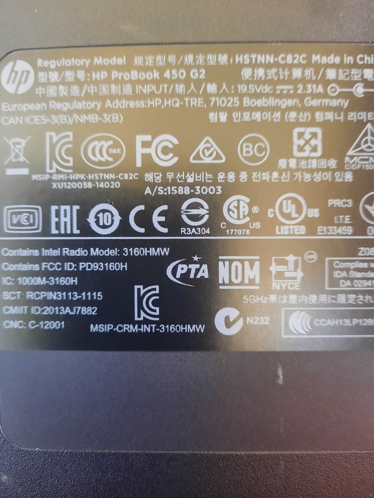 HP PRO BOOK 450 G2 15,6"