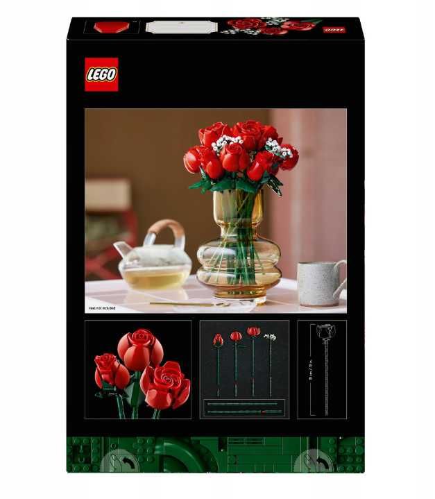 Nowe LEGO BUKIET RÓŻ Róże Icons Prezent 10328 (RABAT -20%)