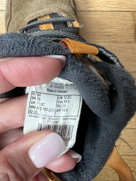 Zimowe buty kozaki decathlon quechua wsterprof 30