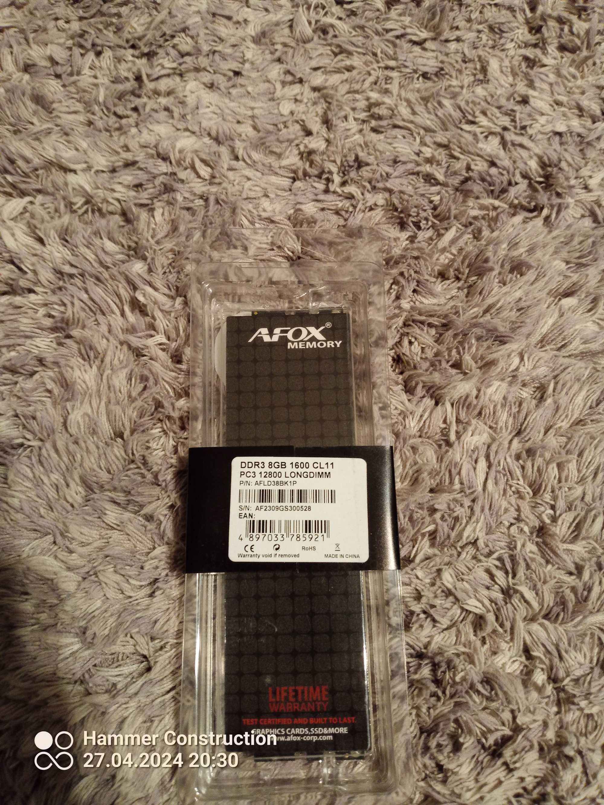 AFOX DDR3 1600 CL11