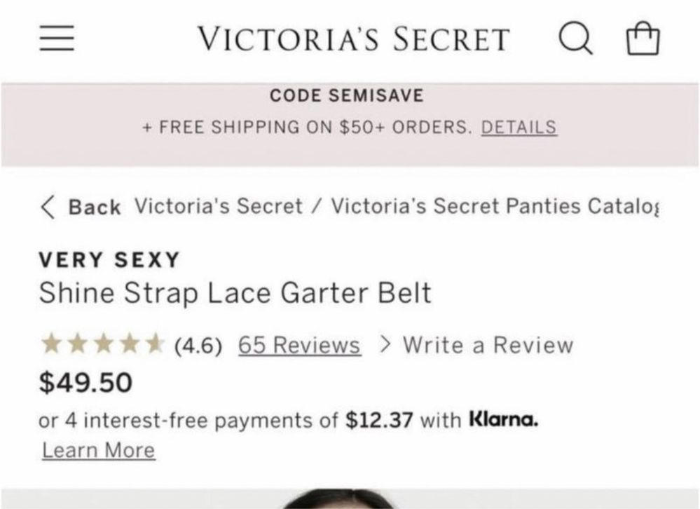 Victoria’s Secret shine strap виктория сикрет пояс