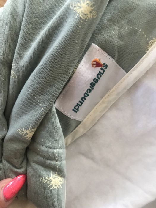 Snugglebundl Otulacz Mint Honey Bee - Organic cotton