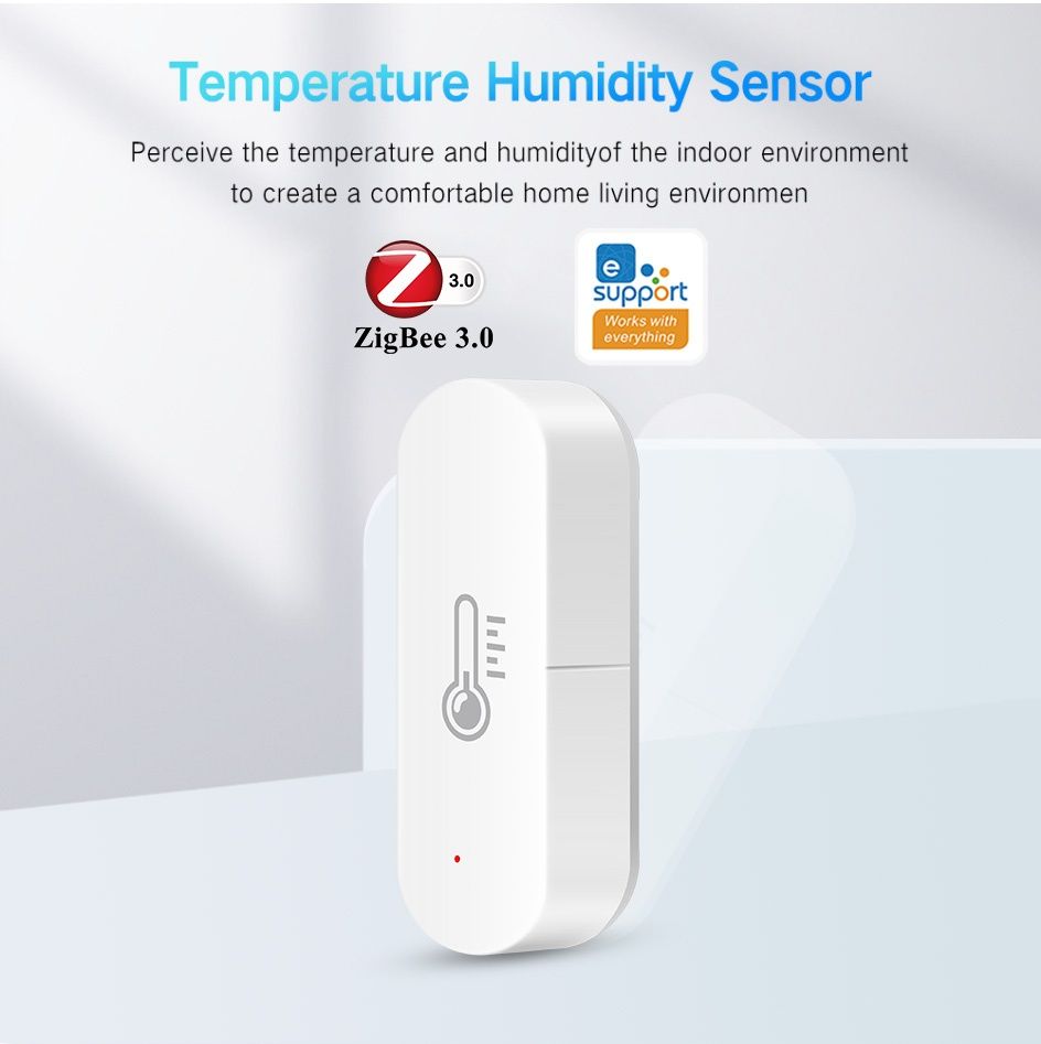 Беспроводной ZigBee датчик температуры и влажности Ewelink, Tuya Smart