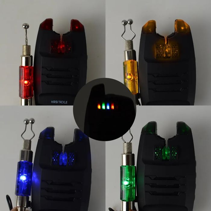 Сигнализаторы поклевки Hirisi 4+1 с пейджером Сигналізатори клювання