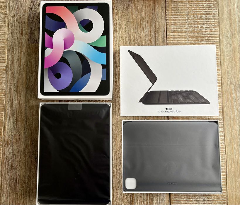 iPad Air 4. generacji 64 GB Wi-Fi + Smart Keyboard Folio (Apple)