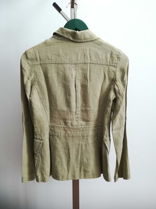 Casaco em linho caqui