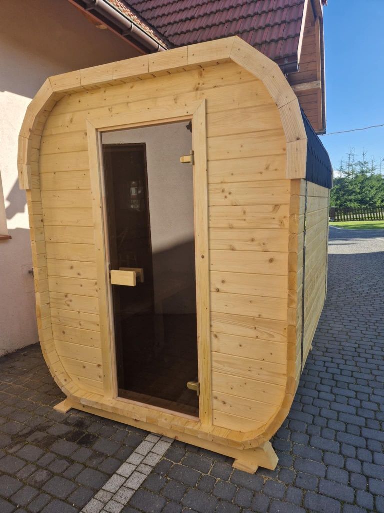Sauna ogrodowa beczka zewnętrzna