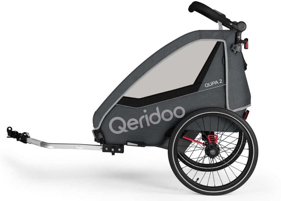 Przyczepka rowerowa Wózek Qeridoo Qupa 2 dla dwójki dzieci