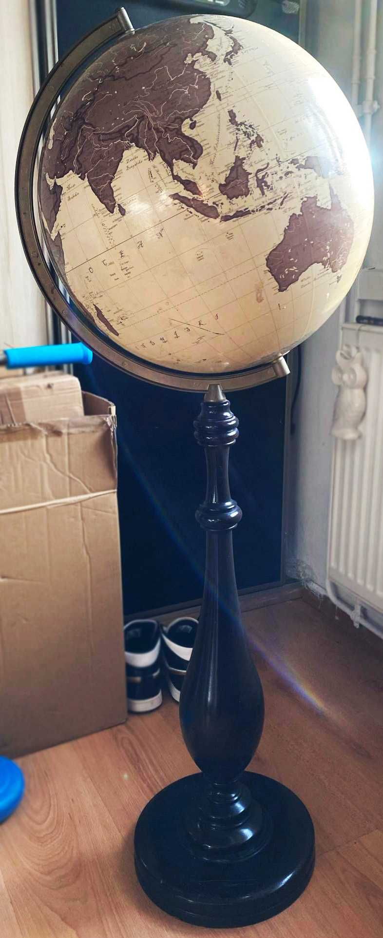 globus stojący 125 cm retro stylizowany używany