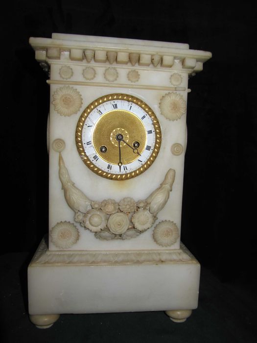 Dobra Cena-MARMUR-Empire zegar kominkowy ok 1830r