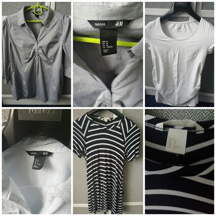 Zestaw ubrań ciążowych, rozm. M H&M, Mamalicious, Lindex, spodnie