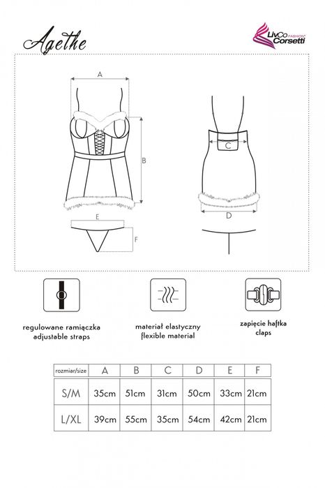 Strój Mikołajki Przebrania Agethe LiviaCorsetti