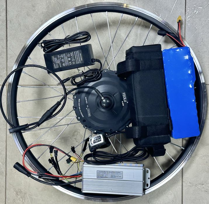 Електровелонабор ПОВНИЙ КОМПЛЕКТ MXUS XF19R, 1КВт, з 12Аг акумулятором