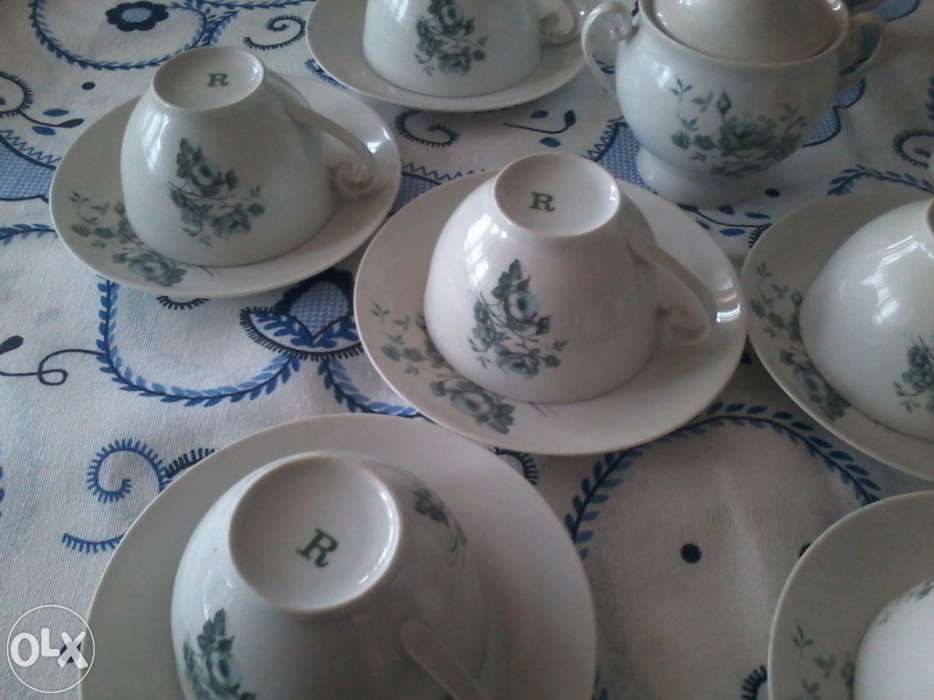 Serviço de cha de fina porcelana