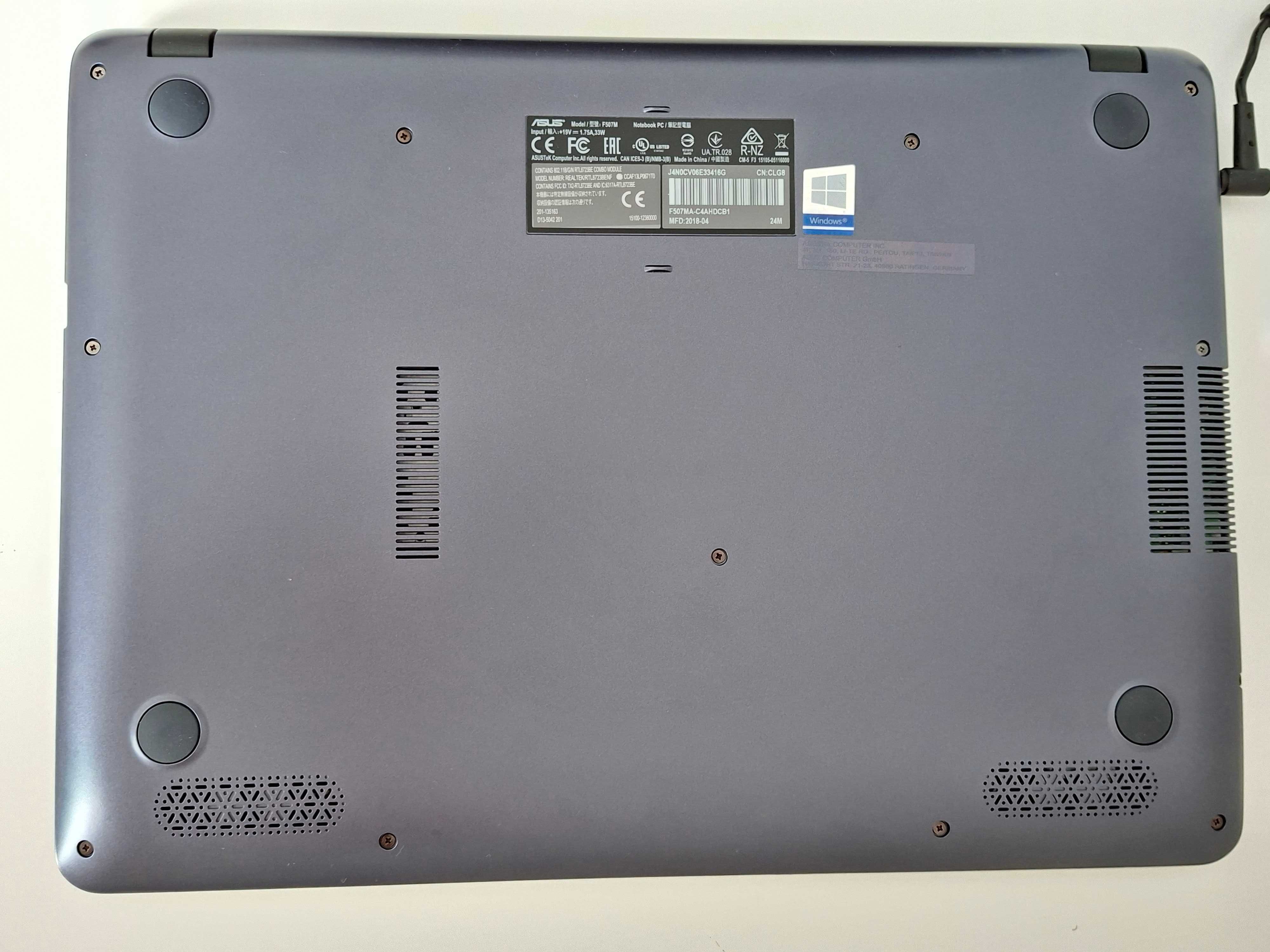 Portátil ASUS | Ecrã  15.6" | HDD 1000 Gigas | DDR4 | NOVO
