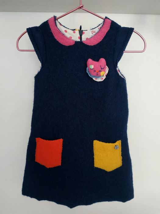 Vestido bebé menina DP...am 9 meses, 71 cm