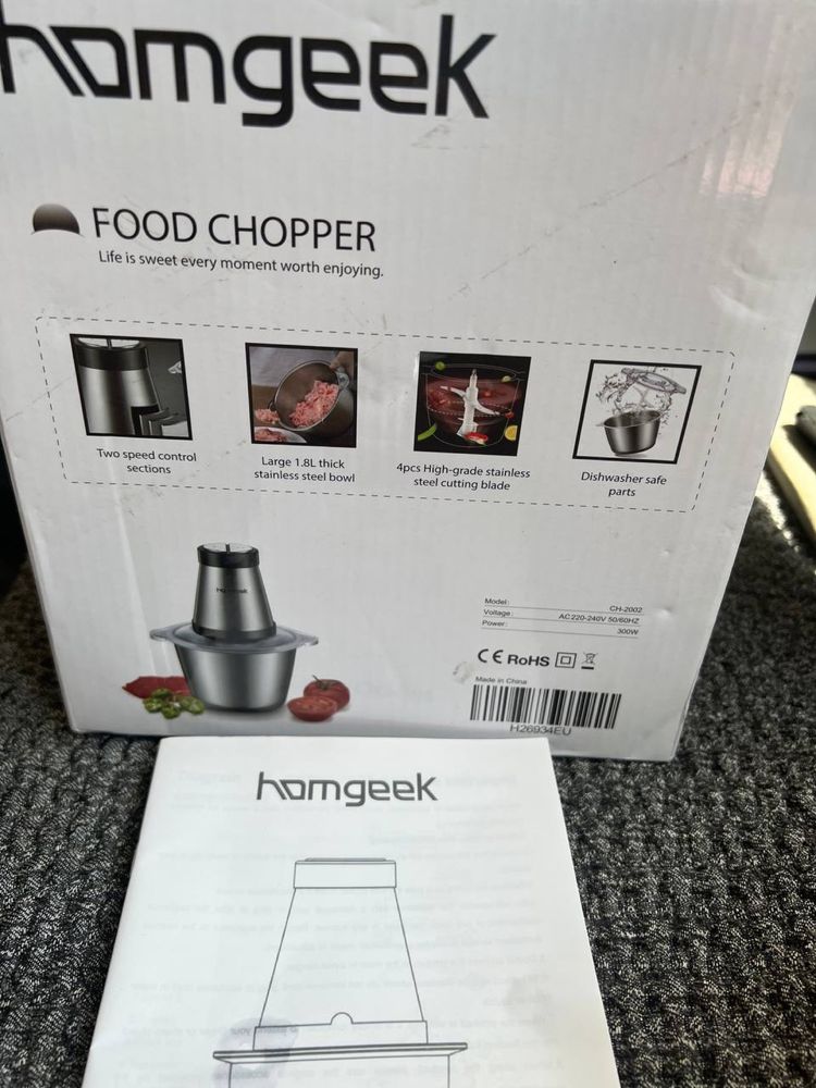 Кухонный комбайн, мясорубка, ледокол 2л Homgeek