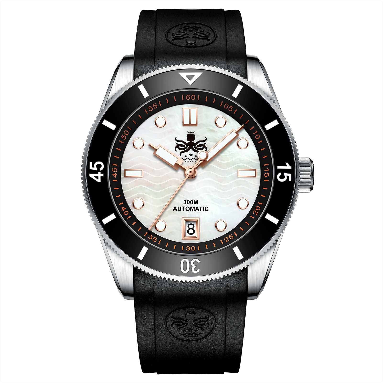 Zegarek PHOIBOS Wave Master White Pearl Diver PYO10D