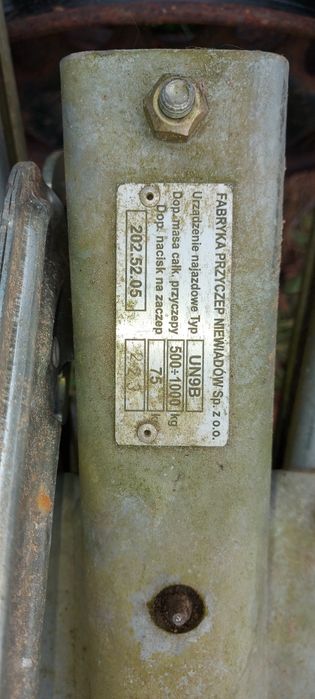 Dyszel do przyczepy AL-KO z najazdem i hakiem 1000kg