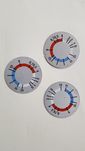 Cyferblaty aluminium, tabliczka polar prl, średnica 63 mm