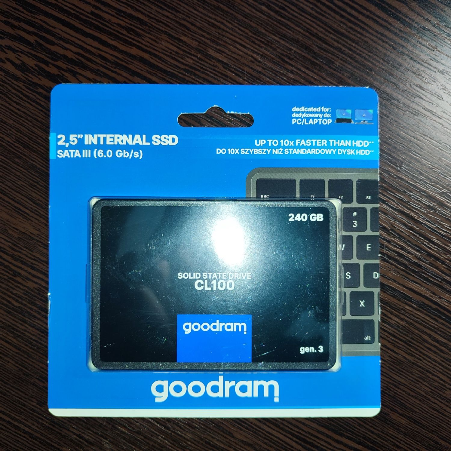 Новый SSD Goodram CL100 120 Gb SATA III 2,5″ GEN.3TLC 3D
