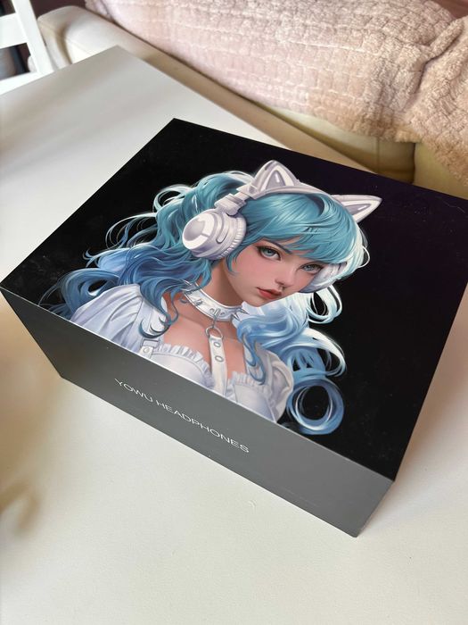 Słuchawki bezprzewodowe Yowu Cat Ear Headphones CE białe