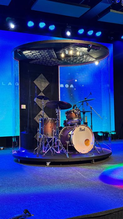 Aquário acústico bateria