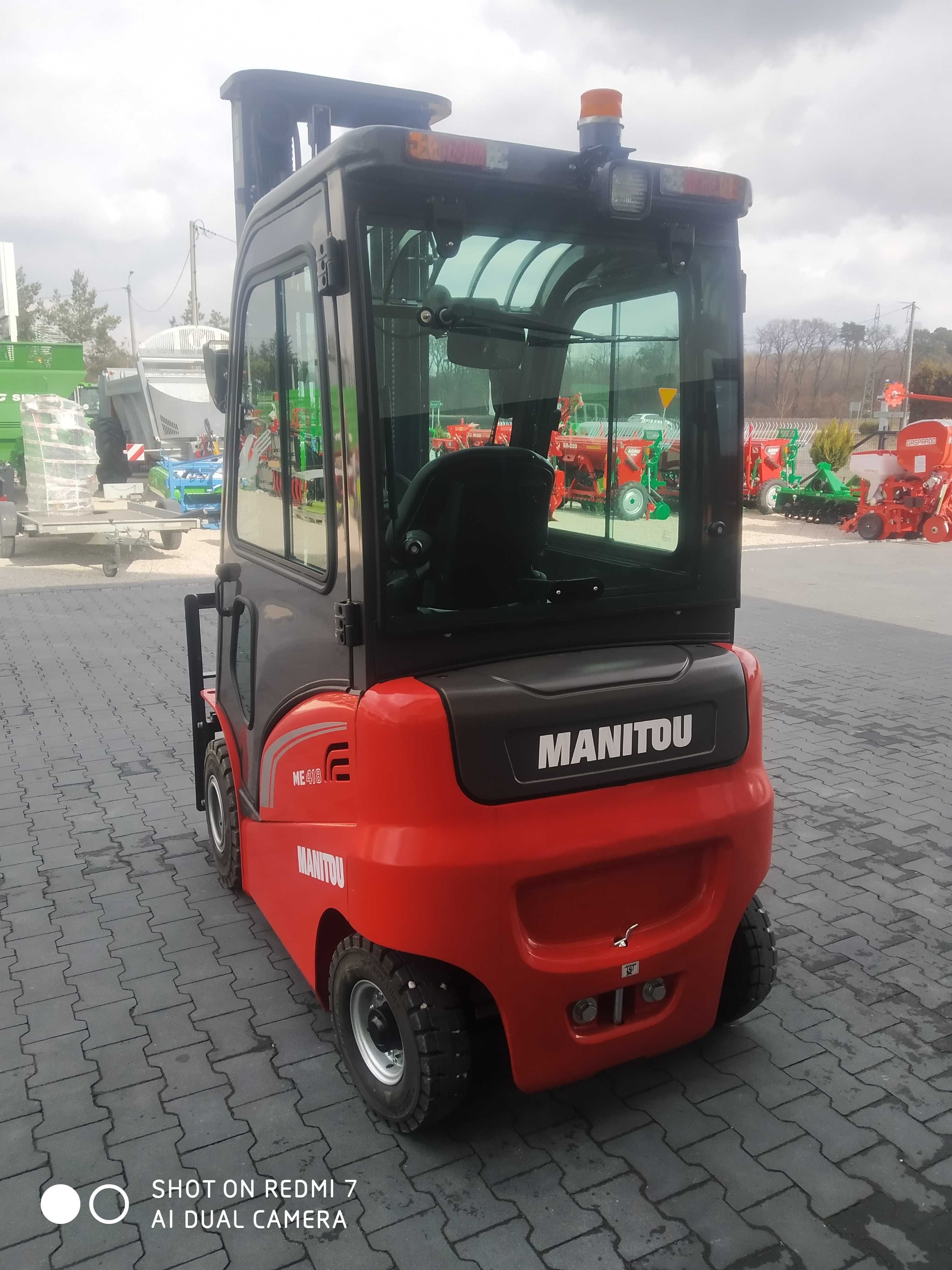 Wózek widłowy elektryczny MANITOU ME418 48V Triplex 6m NOWY!