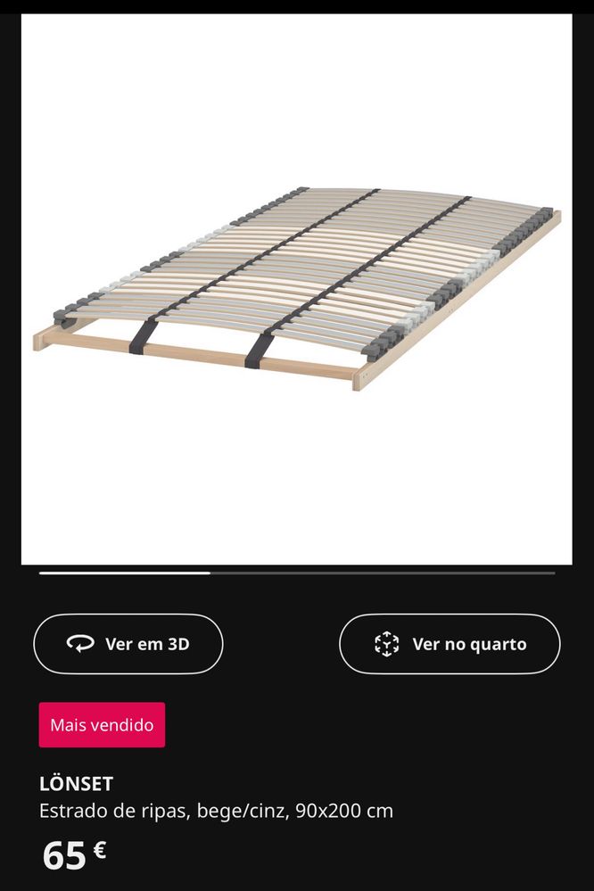 Cama ikea Malm 180x200 com gavetas.