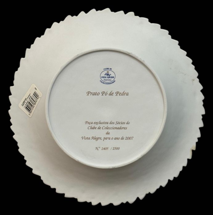 Prato em Biscuit "Pó de Pedra" - Vista Alegre