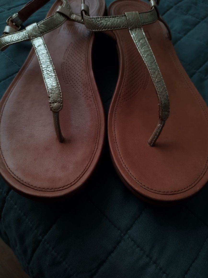 Fitflop rozmiar 41 skórzane sandały damskie