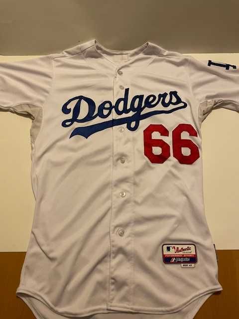 Koszulka baseball MLB Los Angeles Dodgers #66 Puig Majestic rozmiar 40