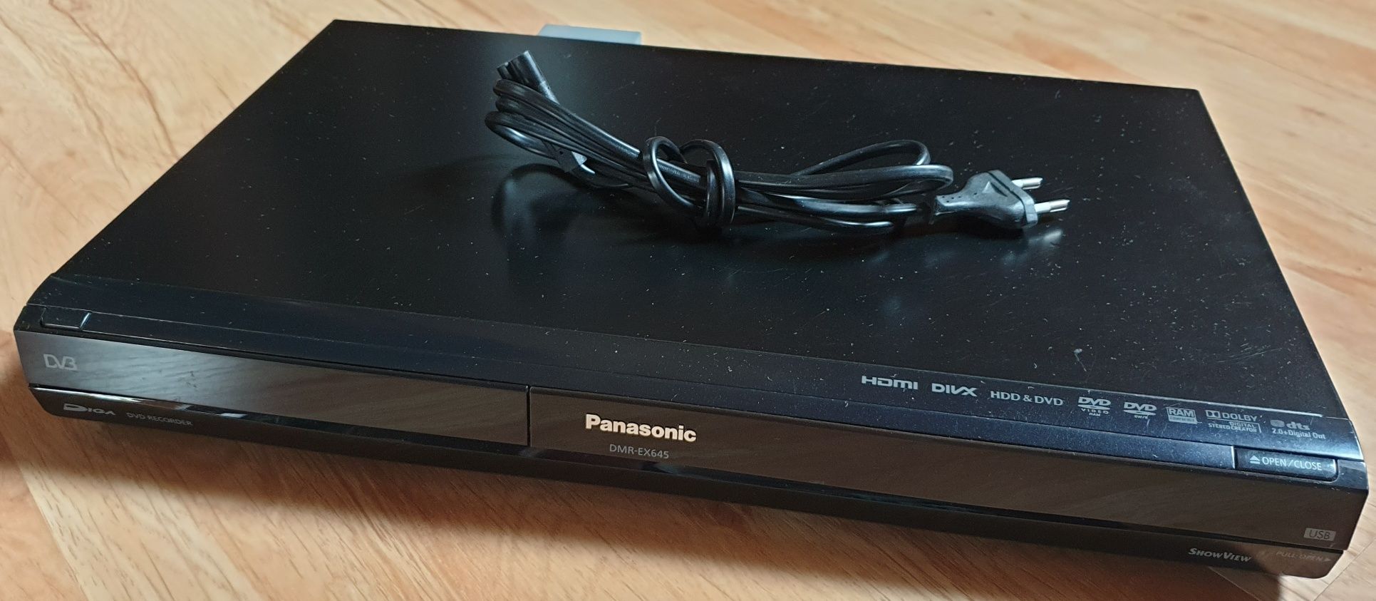 Nagrywarka HDD DVD PANASONIC DMR-EX645 160GB Multimedialna tv USB HDMI