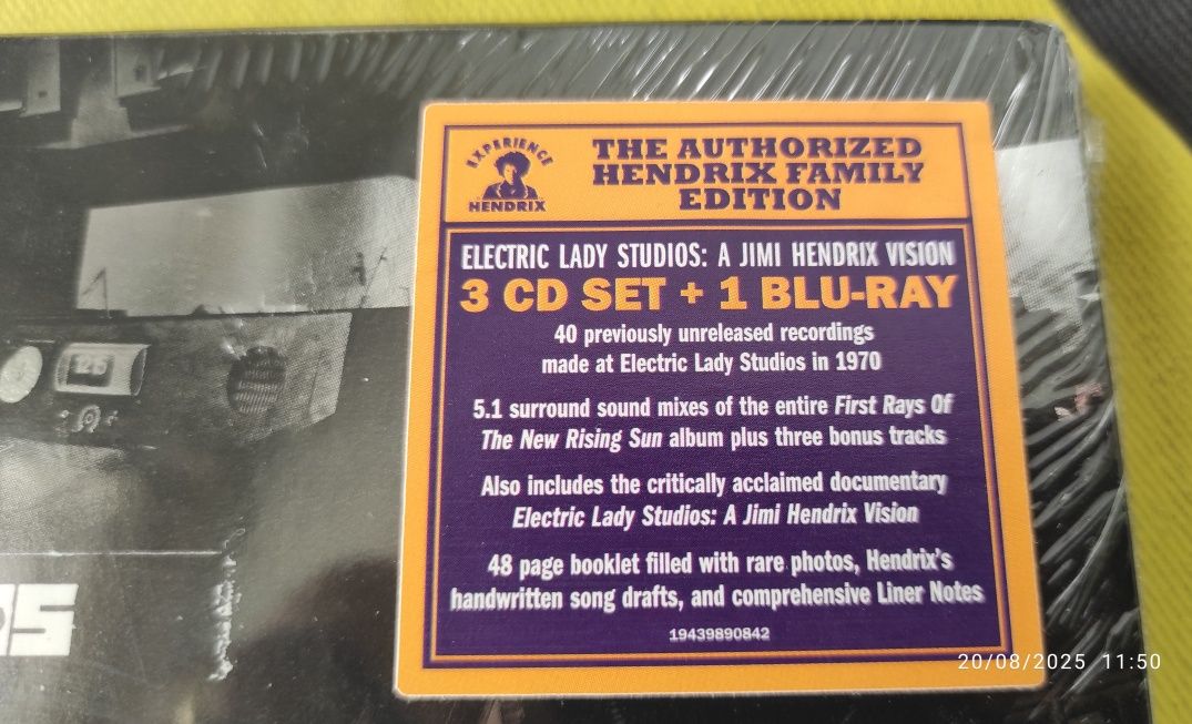 Jimi Hendrix - Electric Lady Studios: A Jimi Hendrix Vision 3CD+Bluray