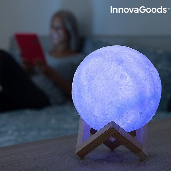 Księżycowa Lampa LED z Akumulatorem Moondy InnovaGoods Home LED