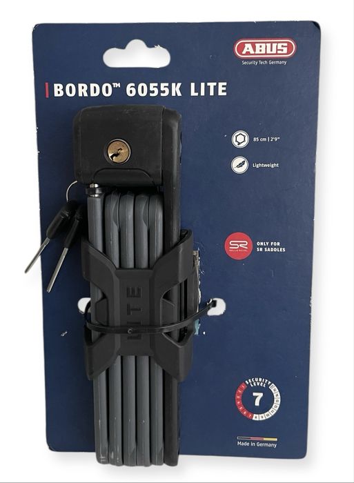Zapięcie rowerowe ABUS Bordo Lite 6055K 85 cm, na klucz FV / 062-163