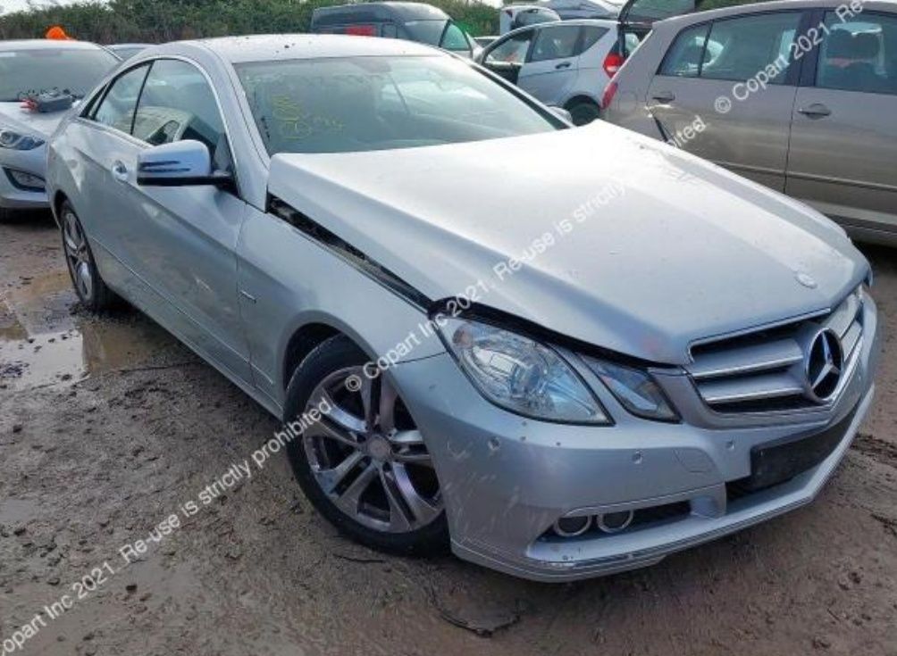 Karoseria Mercedes w207 C775 Srebrny E-class Coupe Maska Zderzak Drzwi