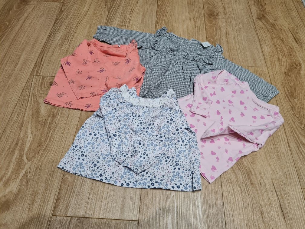 Paka ubranek ubrań wyprawka dziewczynka r. 74 ponad 40szt.