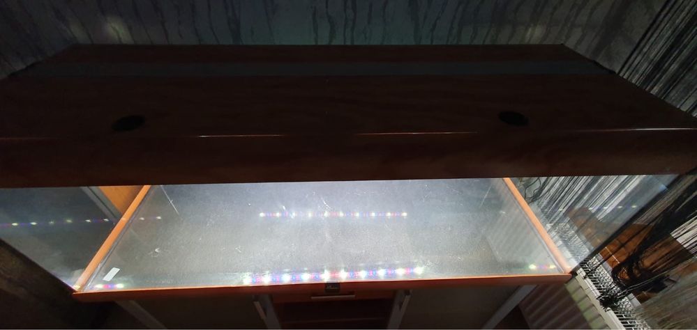 Akwarium + komoda 375l pokrywa 2x LED